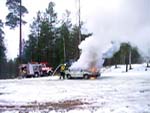 Päivä paloasemalla 29.11.2008.
Lyhyt video palavan auton sammuttamisesta.