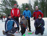 Kuva 22.2.2009: Vihtijärven Uhkan
jääsählyjoukkue